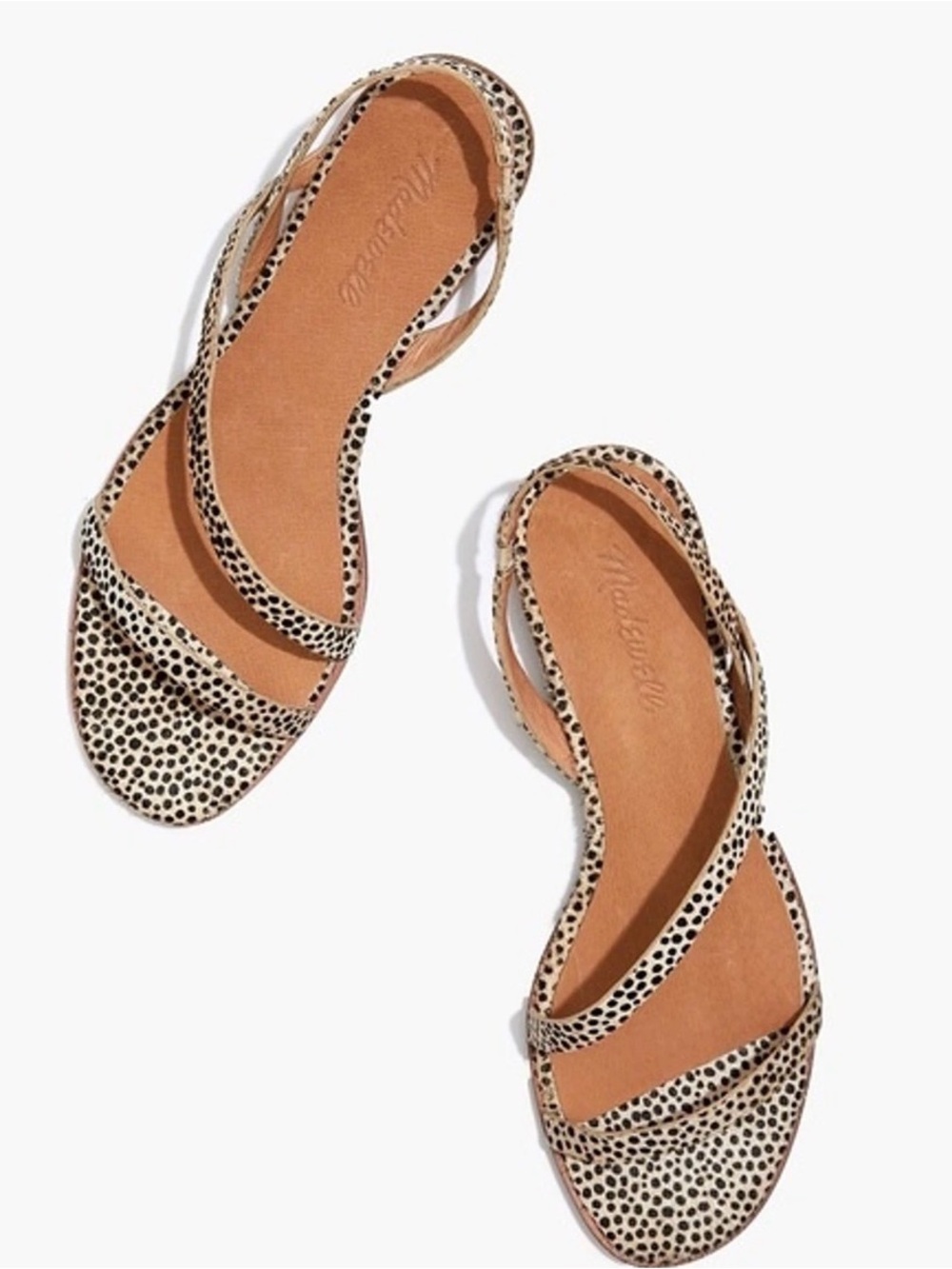 Madewell Heidi Sling Back Calfskin  Strappy Sandals - 8.5